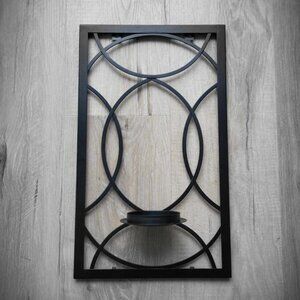 Black Metal Candle Holder Home Decor Patio Decor Frame